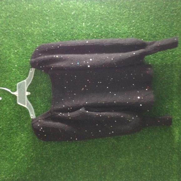 1 state shimmer sweater with the ruffle sleeves - Picture 6 of 6